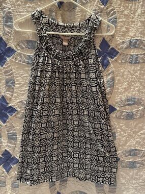 White Stag Black & White Patterned Sleeveless Tank